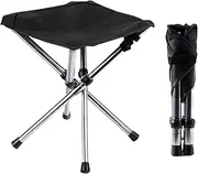 Portable Camping Stool | Folding Camping Stool | Lightweight Camping Stools, High Load Bearing Portable Fishing, Barbecue Foot Stool With Stainless Steel Frame Suitable for Outdoor Activity