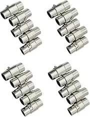 [Generic] 20 Pieces Lodestone Bracelet Clasps Clip 6MM Cord End Caps Safe Strong Suction DIY for Jewelry Making Findings
