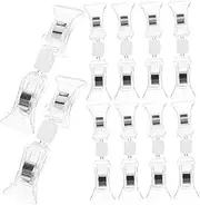 Angoily 10Pcs Double Sided Sign Holder Clips Clips for Supermarket Shelves Price Tags Labels and Advertising Displays Lightweight Signage Stand