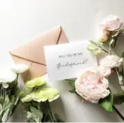 Will you be my bridesmaid Card, Gold Foil Card, Bridesmaid Proposal Card