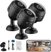 Secret Scope Camera, New Secret Scope Mini Security Camera, Mini Wire-Free Monitor with Night Vision Function, WiFi Camear Outdoor Wireless 1080p HD (3PCS)