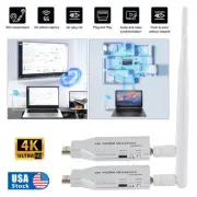 4K 1080P Wireless HDMI Extender Video Transmitter Receiver Display Share 50m