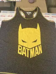 Womans BATMAN Razorback tank, BNWT, XL Black & Yellow
