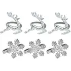 6 Pack Dining Table Setting Napkin Rings Napkin Holder Adornment Alloy Material