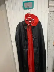 Halloween Costume Cape Collar Red Black Vampire Dracula