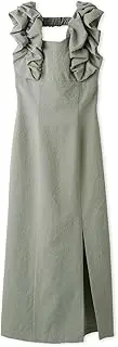 [SNIDEL] SWFO244002 Women's Balloon Ruffle Sleeve I-Line Dress