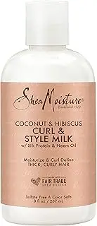 Shea Moisture Coconut Hibiscus Curl Style Milk by Shea Moisture for Unisex - 8 oz Cream, 236.59 millilitre