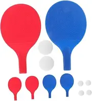 3-Pack Boys and Girls Pong Racket Set Lightweight Paddles Balls Racket Wrap Tape Grip Professional Training Equipment Interactive Table Tennis Bats