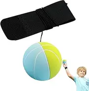 WJnflQN Rebound Ball with Wrist Strap,Rebound Sport Return String Rubber Ball - Rubber Sport Wristband Toy with Strap and String for Boys Girls Kids Teens Adults