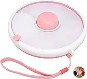 Walquicks Snack Spinner With Hand Strap Reusable Snack Container with 5 Compartments and Lid, Portable Melon Candy Seeds Organizer Storage Boxes, Leak-Proof Divided Snack Serving Tray for Travel