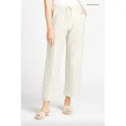 SPLENDID NWT Evereve Hazel Rib Straight Leg Drawstring Relaxed Pant // S