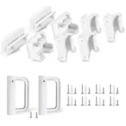 Retractable Baby Gate Parts Kit Child Safety Gate Full Set Wall Mounting Hard...