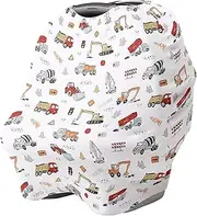 Baby Car Seat Cover - Multi-use Car Seat Canopy - Multi-Purpose Soft Nursing Cover for Breastfeeding, Baby Carseat Canopy, Breathable Stroller Cover