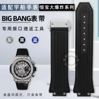 在飛比找露天拍賣優惠-【小七錶帶】代用恒寶宇舶表大爆炸big bang系列刺青精鋼