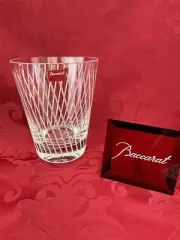 NEW FLAWLESS Unique BACCARAT Glass MIKADO Crystal TRIPLE DOF TUMBLER ICE HOLDER