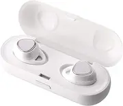 JXSHQS Binaural Wireless Bluetooth Headset 5.0 Mini Sports Invisible Earbud Amazon, Slip The Ear Hook Design Wireless Headphones (Color : White)