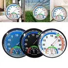 Thermometer Hygrometer Metal Round Temperature Guage Analog Humidity Meter