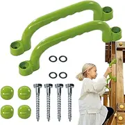 Climbing Handles - Enhancing Stability Non Slip Hold Grab Swing | Scratch Resistant Edges Hand Grips Frame | Solid Playground Capped Fittings Prevents Pointed Exposures