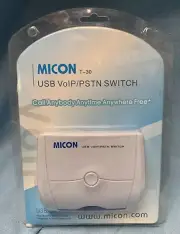 Micon USB/PSTN T-30 switch - make VOIP, Skype or regular phone calls!