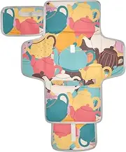 Reusable Changing Pads for Baby with Tissue Pocket Waterproof Changing pad with Built-in Pillow