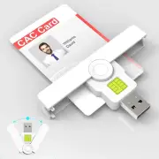 USB Mini Foldable Smart CAC Reader, DOD Military Common Access Card Reader, PIV/