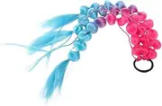 ADOCARN Colored Hair Extensions Lightweight Rainbow Twist Crochet Braids for Versatile Hair Accessories Handwoven Ponytail Extensions