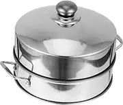 Mobestech 1Set Premium Stainless Steel Steamer Basket Rustproof Food Steamer for Cooking Fish Vegetables Dumplings More Practical Kitchen Essential for Healthy Meals