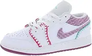 [Nike] Jordan Youth Jordan 1 Low DM9037 100 White Light Bordeuax - Size 7Y