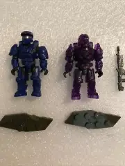 MEGA Construx Halo Universe S1 BLIND BAGS (Custom KIT) Blue and purple Spartans
