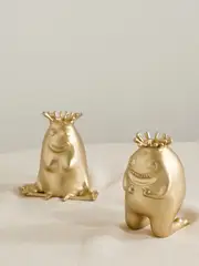 [L'Objet] L'Objet - + Haas Brothers King + Queen Set Of Two Brass Candlesticks - Gold - One size One size Gold