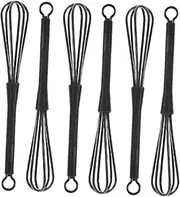 MUSISALY 6 Pack Hair Dye Blender Brush Hair Dye Brush for Mixing Small Whisk for Cooking