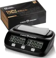 Digital Chess Clock - Portable Timer with Tournament and Bonus Time Features