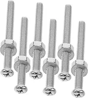 SUPVOX 6pc Stainless Steel Pool Ladder Screws Replacement Screws for Above Ground Pool Ladders Secure Stable Hardware