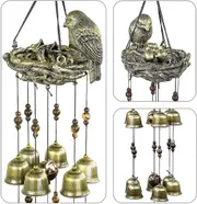 Bird's Nest Wind Chimes With 12 Wind Chimes, Outdoor Wind Chimes Gifts