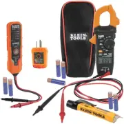 CL120VP Electrical Voltage Test Kit with Clamp Meter, Three Testers, Test Leads,