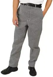 Phoenix CP-3-L Chef Pants, Large, Black and White Check