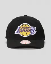[Mitchell & Ness] Mitchell & Ness Men's Los Angeles Lakers Snapback Cap in Black One Size Black