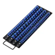 80-Piece Heavy Duty Socket Organizer Tray, 1/4-Inch, 3/8-Inch, 1/2 Blue Clips