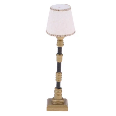 1/12 Dolls House Floor Lamp Lighting Miniature Dollhouse Furniture Decoration