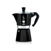 Bialetti Moka 6 Cup Black Espresso Maker