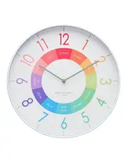 [One Six Eight London] Happy Time Wall Clock 40cm in Rainbow