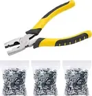 Wire Cage Clips, w/1 Piece Wire Cage Buckle Snap Plier, For Chicken Pet Dog Cage