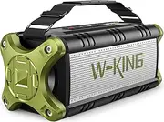 [W-KING] Bluetooth Speakers, 90W Peak 50W RMS Deep Bass Portable Loud Bluetooth Speaker, IPX6 Waterproof Outdoor Speaker Stereo Sound/Wireless Two Pairing/2-Equalizer/Power Bank/40H Playtime/TF/AUX/NFC