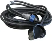 000-14887-001 9-Pin Shoot-Thru Hull M/H Chirp Transducer - Remote Temp