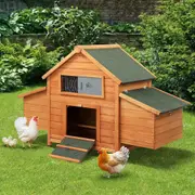 Alopet Chicken Coop Rabbit Hutch Large House Run Cage Wooden Outdoor Pet Hutch