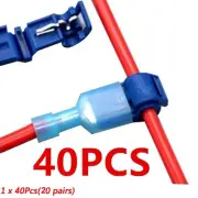 Reliable Quick Electrical Cable Connectors Prevents Short Circuit 40Pcs Set
