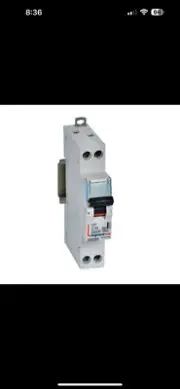 Legrand 411129 10A RCBO RCD/MCB combo 30mA 6kA 1P+N C Curve Type A DX3 1 module