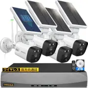 [New] [Solar panel charging and two-way communication] Wireless security camera