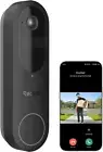 Battery Doorbell Camera, 2K Security Video Door Bell Cam, 150X150° View, 2.4/5 G