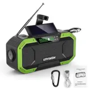 5000mAh Emergency Solar Powered Radio Portable Hand Crank Camping Survival Radio